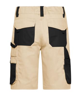 Unisex Workwear Bermudas - STRONG - Stone/black 8287