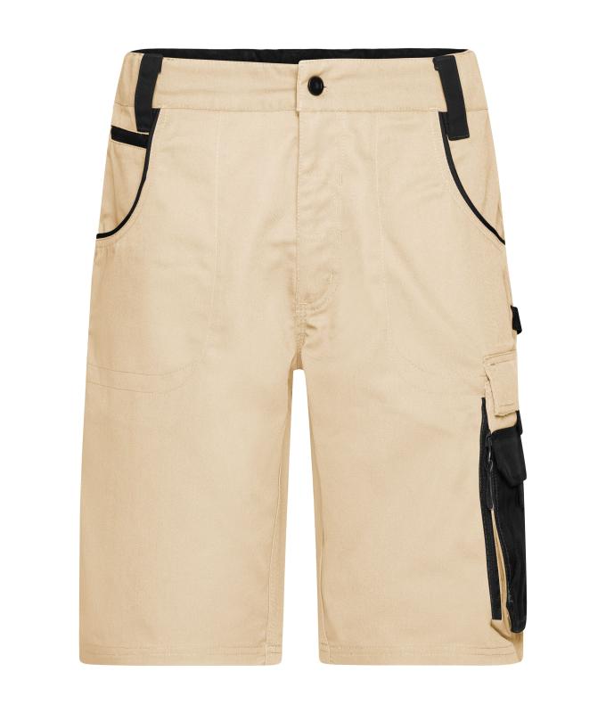Unisex Workwear Bermudas - STRONG - Stone/black 8287