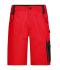 Unisex Workwear Bermudas - STRONG - Red/black 8287