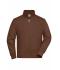 Unisex Workwear Sweat Jacket Brown 8291