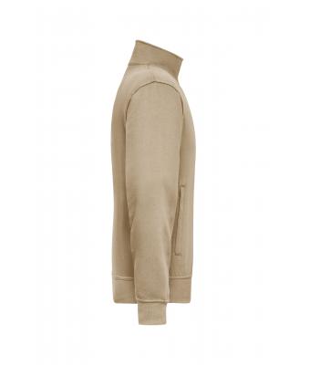 Unisex Workwear Sweat Jacket Stone 8291