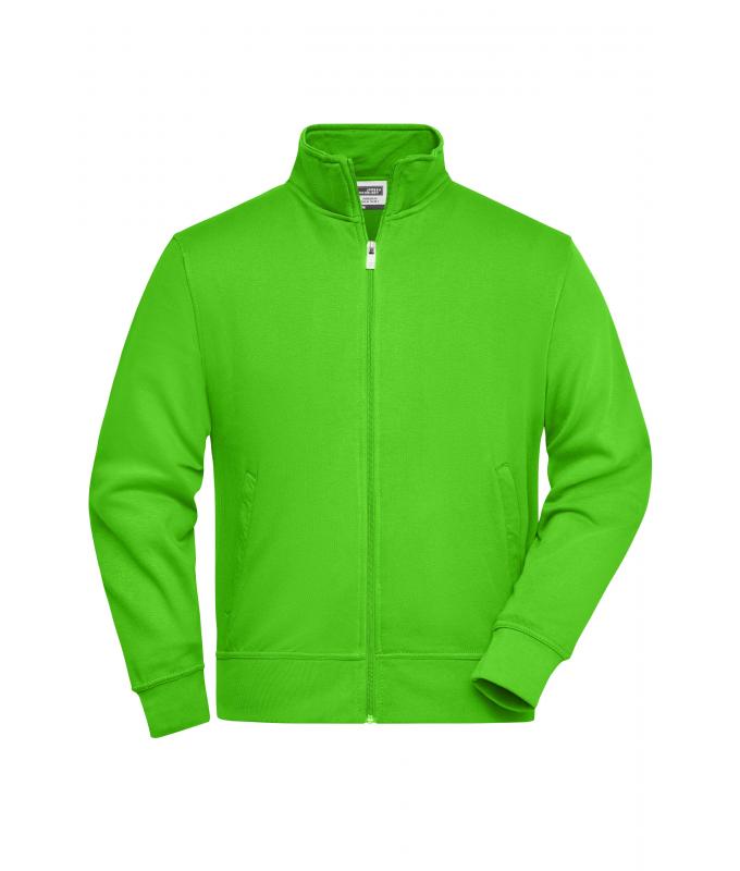 Unisex Workwear Sweat Jacket Lime-green 8291