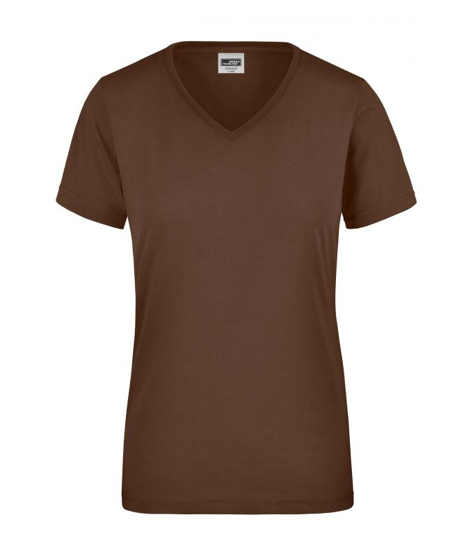 Damen Ladies' Workwear T-Shirt Brown 8310