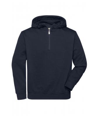 Unisex BIO Workwear-Half Zip Hoody Navy 10447