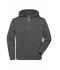 Unisex BIO Workwear-Half Zip Hoody Dark-melange 10447