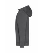 Unisex ORGANIC Workwear Half-Zip Hoody   OCS Blended & RCS Dark-melange 10447