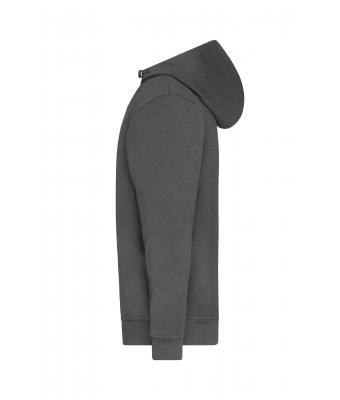 Unisex ORGANIC Workwear Half-Zip Hoody   OCS Blended & RCS Dark-melange 10447