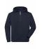 Unisex ORGANIC Workwear Half-Zip Hoody   OCS Blended & RCS Navy 10447