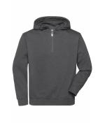 Unisex Workwear Half-Zip Hoody OCS Blended & RCS Dark-melange 10447