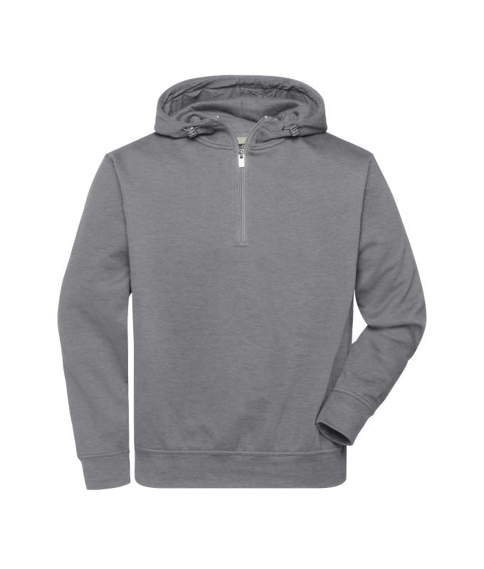 Unisex Workwear Half-Zip Hoody OCS Blended & RCS Light-melange 10447