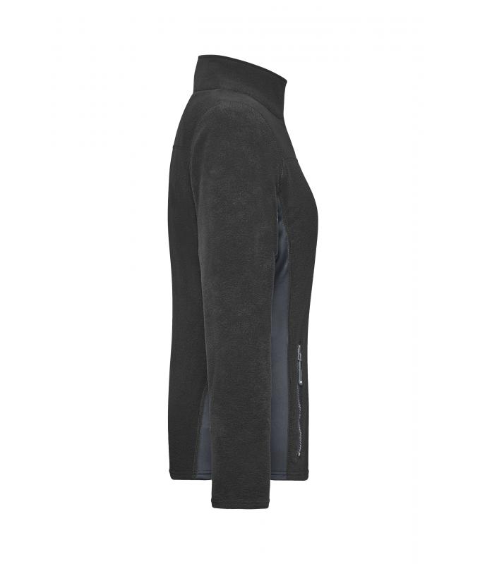 Damen Ladies' Workwear Fleece Jacket - STRONG - Black/carbon 8313