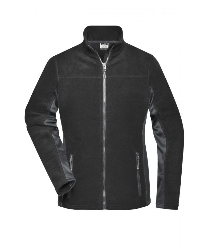 Damen Ladies' Workwear Fleece Jacket - STRONG - Black/carbon 8313