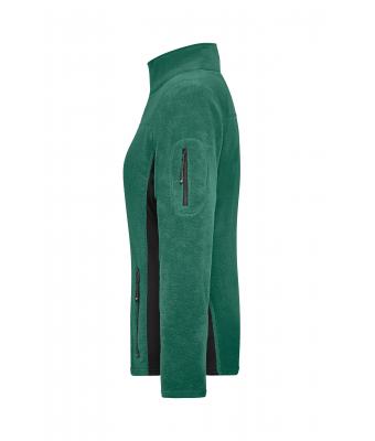 Damen Ladies' Workwear Fleece Jacket - STRONG - Dark-green/black 8313