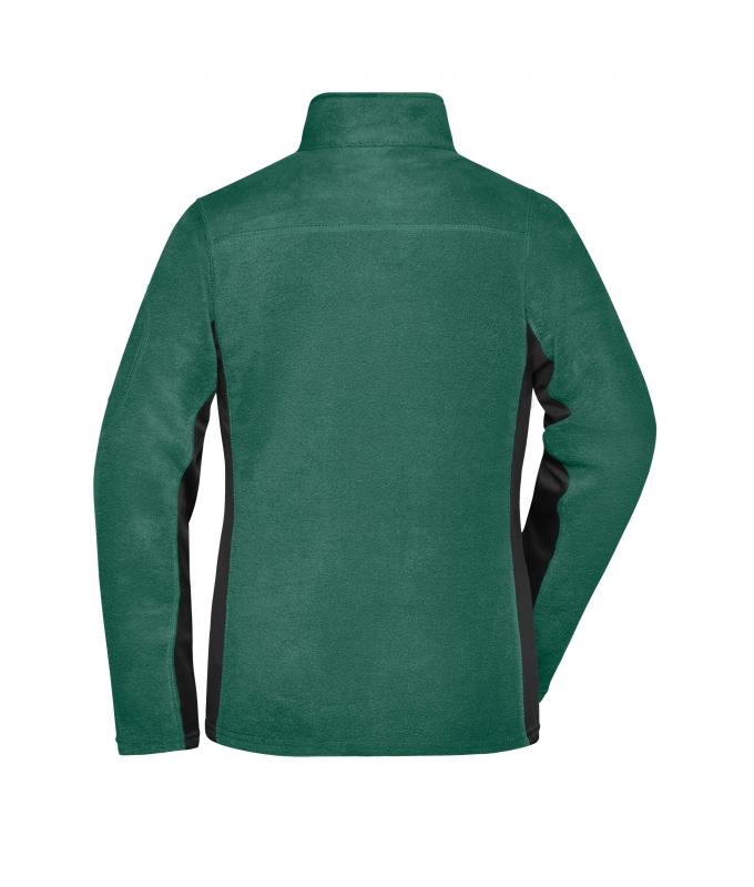 Damen Ladies' Workwear Fleece Jacket - STRONG - Dark-green/black 8313