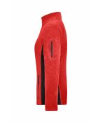 Damen Ladies' Workwear Fleece Jacket - STRONG - Red/black 8313