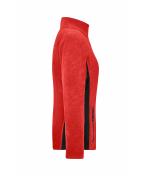 Damen Ladies' Workwear Fleece Jacket - STRONG - Red/black 8313