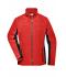 Damen Ladies' Workwear Fleece Jacket - STRONG - Red/black 8313