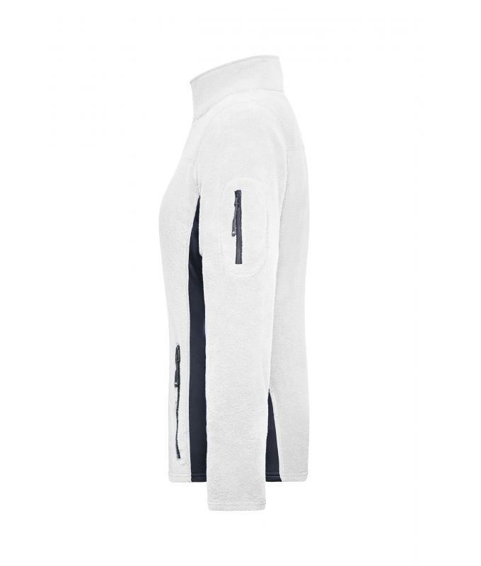 Damen Ladies' Workwear Fleece Jacket - STRONG - White/carbon 8313