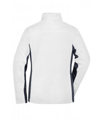 Damen Ladies' Workwear Fleece Jacket - STRONG - White/carbon 8313