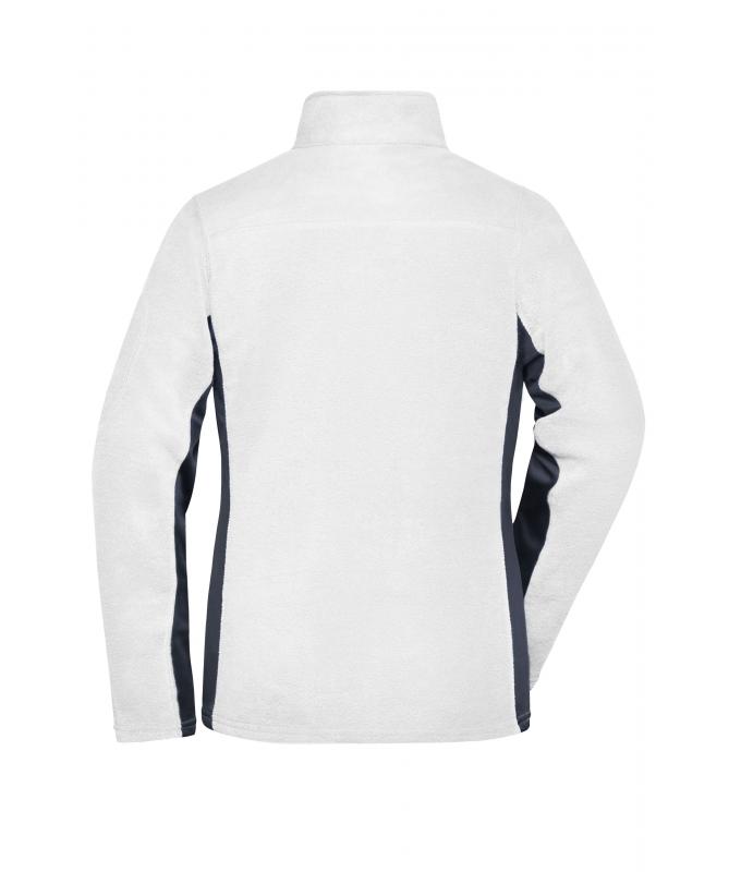 Damen Ladies' Workwear Fleece Jacket - STRONG - White/carbon 8313