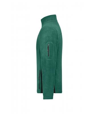 Men Men's Workwear Fleece Jacket - STRONG - Dark-green/black 8314