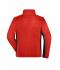 Men Men's Workwear Fleece Jacket - STRONG - Red/black 8314
