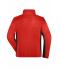 Men Men's Workwear Fleece Jacket - STRONG - Red/black 8314