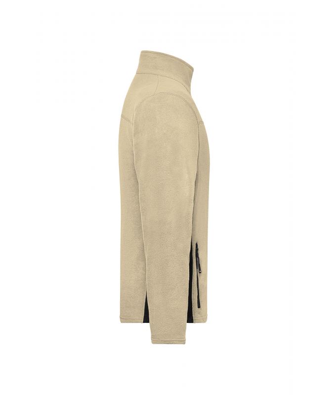 Men Men's Workwear Fleece Jacket - STRONG - Stone/black 8314