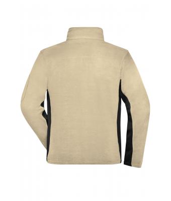 Men Men's Workwear Fleece Jacket - STRONG - Stone/black 8314