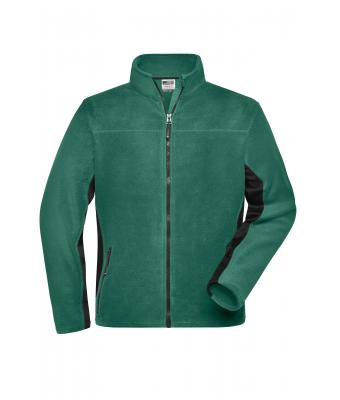 Men Men's Workwear Fleece Jacket - STRONG - Dark-green/black 8314