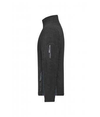 Herren Men's Workwear Fleece Jacket - STRONG - Black/carbon 8314