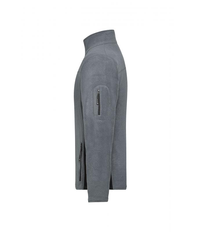 Herren Men's Workwear Fleece Jacket - STRONG - Carbon/black 8314