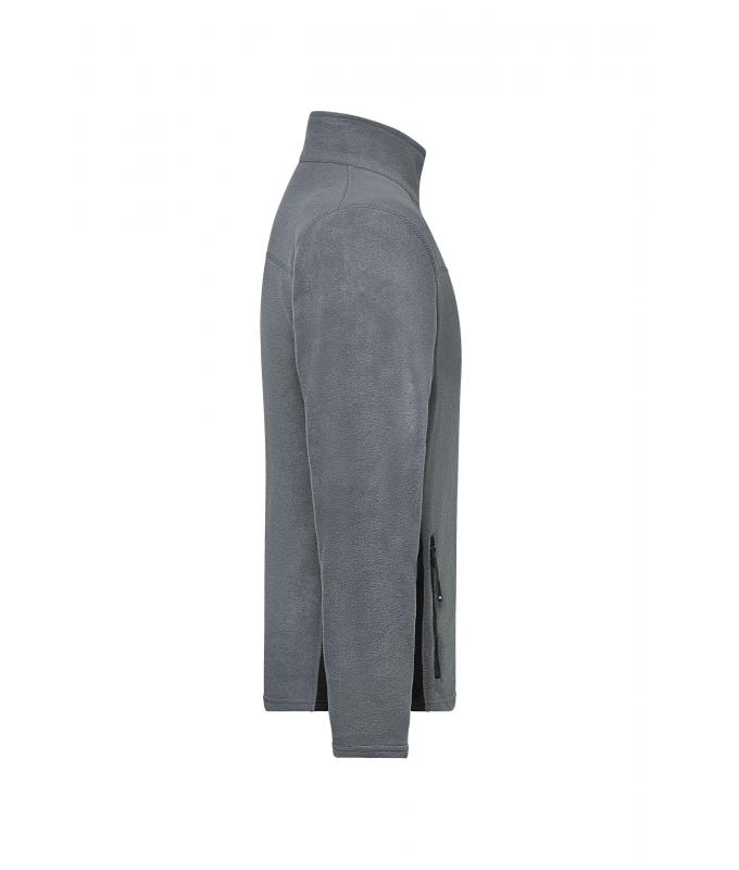 Herren Men's Workwear Fleece Jacket - STRONG - Carbon/black 8314