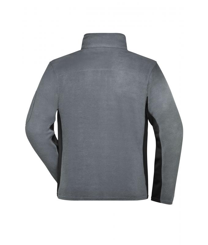 Herren Men's Workwear Fleece Jacket - STRONG - Carbon/black 8314