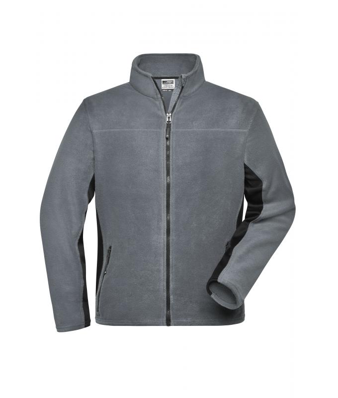 Herren Men's Workwear Fleece Jacket - STRONG - Carbon/black 8314