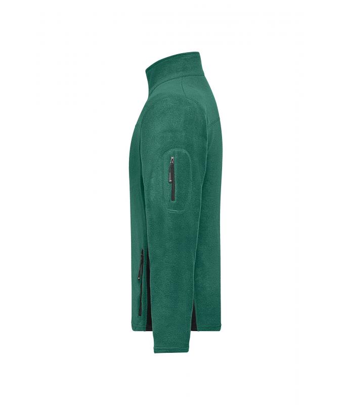 Herren Men's Workwear Fleece Jacket - STRONG - Dark-green/black 8314