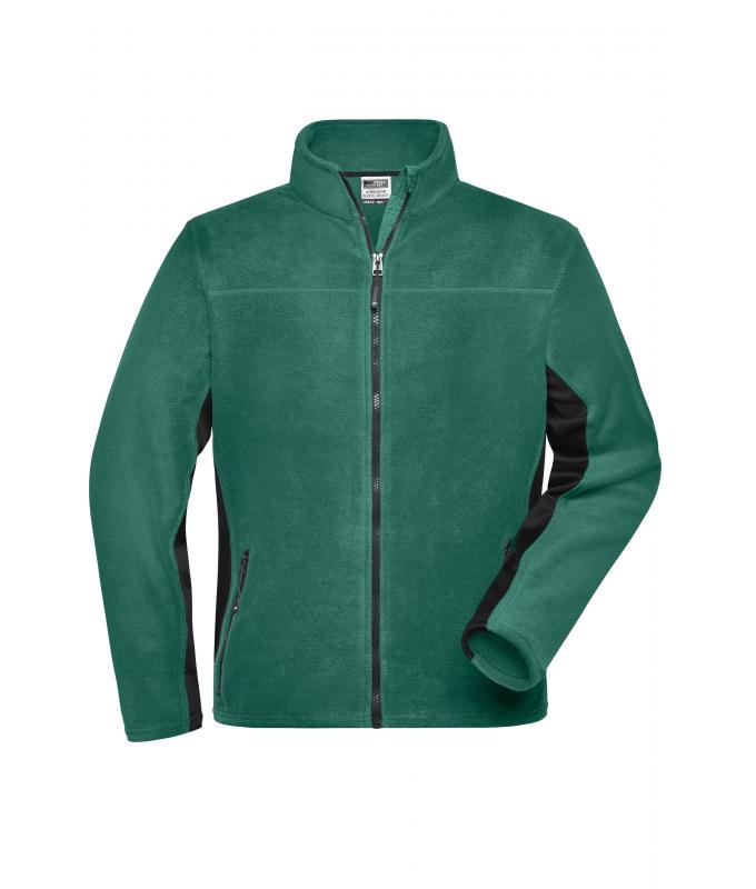 Herren Men's Workwear Fleece Jacket - STRONG - Dark-green/black 8314
