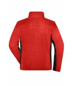 Herren Men's Workwear Fleece Jacket - STRONG - Red/black 8314