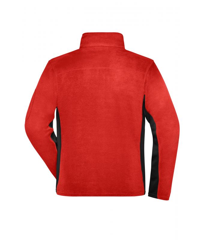 Herren Men's Workwear Fleece Jacket - STRONG - Red/black 8314