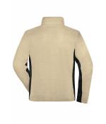 Herren Men's Workwear Fleece Jacket - STRONG - Stone/black 8314