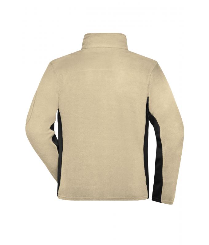 Herren Men's Workwear Fleece Jacket - STRONG - Stone/black 8314