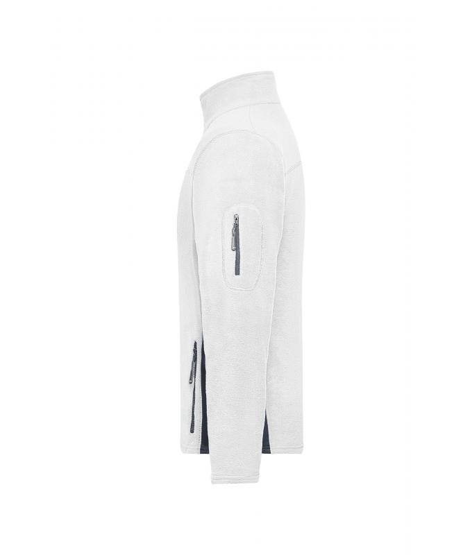 Herren Men's Workwear Fleece Jacket - STRONG - White/carbon 8314