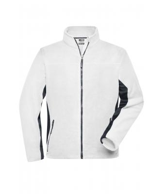 Herren Men's Workwear Fleece Jacket - STRONG - White/carbon 8314