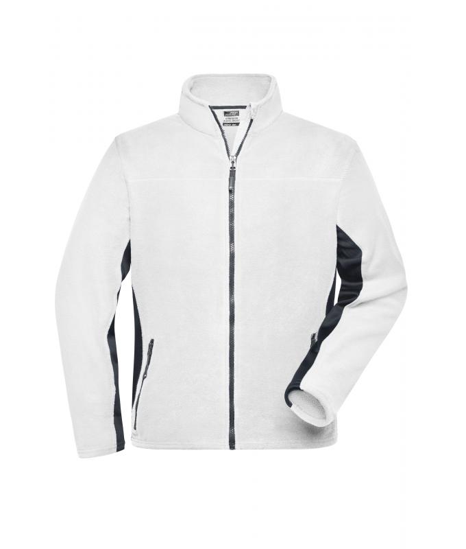 Herren Men's Workwear Fleece Jacket - STRONG - White/carbon 8314