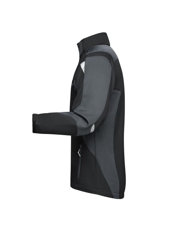 Unisex Workwear Softshell Jacket - STRONG - Black/carbon 8308