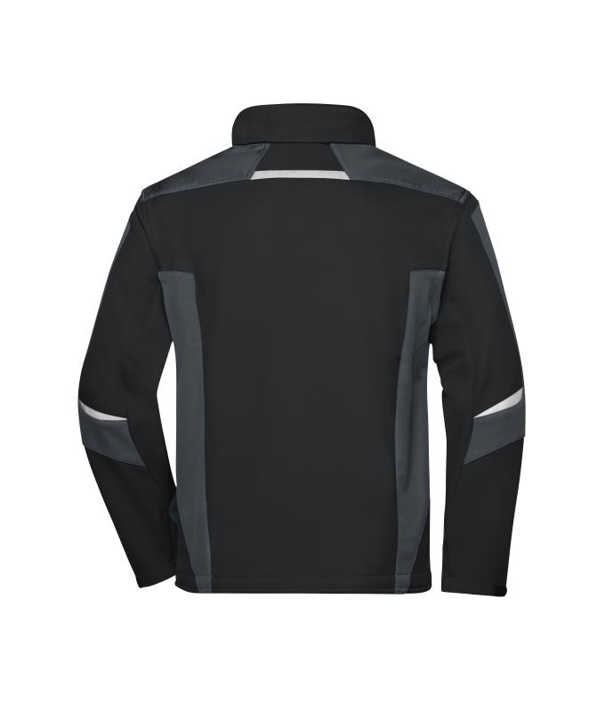 Unisex Workwear Softshell Jacket - STRONG - Black/carbon 8308