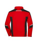 Unisex Workwear Softshell Jacket - STRONG - Red/black 8308