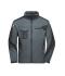 Unisex Workwear Softshell Jacket - STRONG - Carbon/black 8308