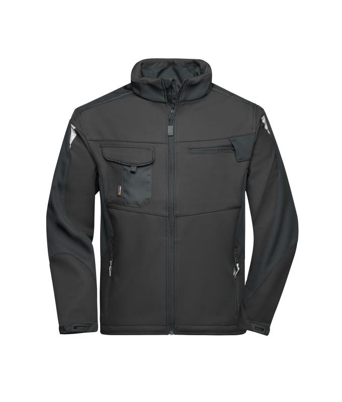 Unisex Workwear Softshell Jacket - STRONG - Black/black 8308
