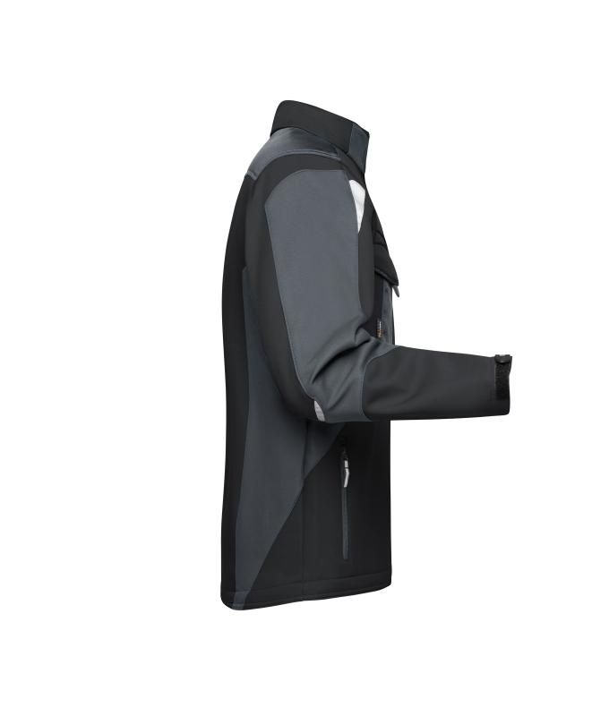 Unisex Workwear Softshell Jacket - STRONG - Black/carbon 8308